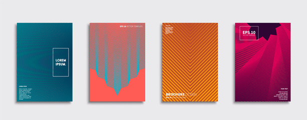 Vector cover designs. Future Poster template. Smartphone modern background set.