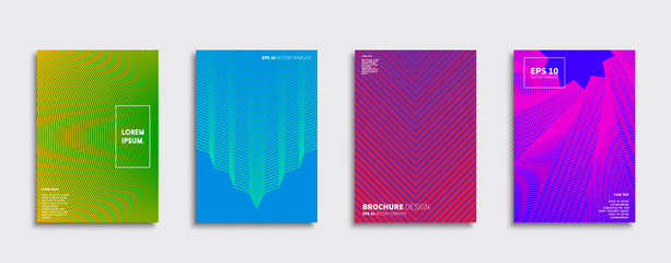 Vector cover designs. Future Poster template. Smartphone modern background set.