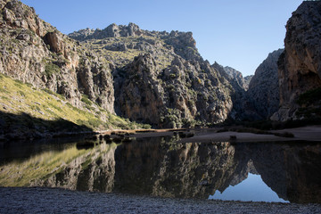 Sa Calobra - Torrent de Pareis impressive gorge 
