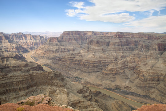 The stunning view of the West Rim of the Grand Canyon