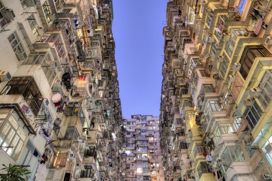 The 'Monster Building' in Hong Kong.