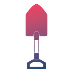 gardening shovel isolated icon vector illustration design