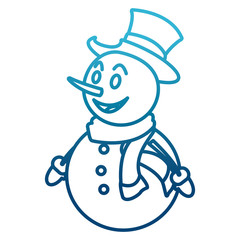 Snowman christmas cartoon