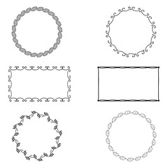Obraz premium Frame contour, set