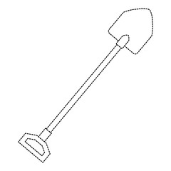 gardening shovel isolated icon vector illustration design