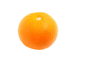 One mandarin orange isolated on white