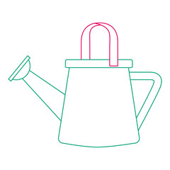 gardener plastic sprinkler icon vector illustration design