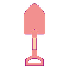 gardening shovel isolated icon vector illustration design