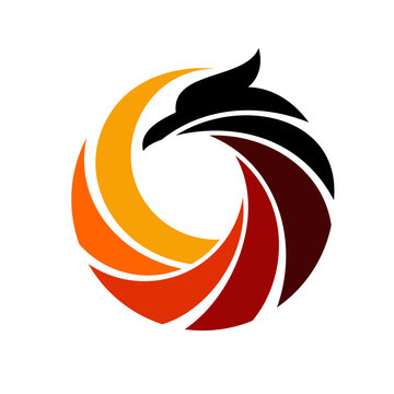 luxury phoenix logo template