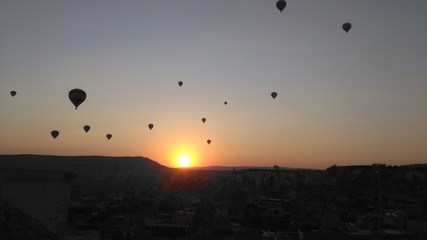 Cappadocia - Hot Air Balloons - Sunset