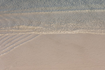 Soft wave in the lagoon