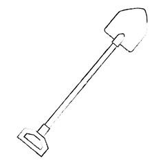 gardening shovel isolated icon vector illustration design