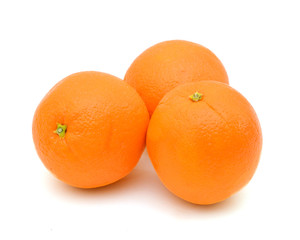 Orange fruit isolated on white background