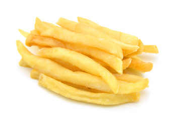 fried chips isolated on a white background