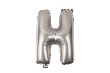 English alphabet   from  balloons on a white background .