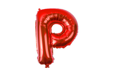English alphabet   from  balloons on a white background .