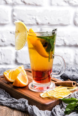Hot Citrus Tea with Orange and Cinnamon