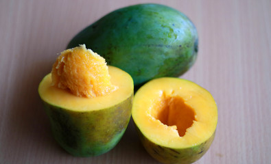 Avocado Mango, new variant of mango from Pasuruan, East Java, Indonesia.