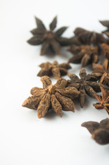 star anise isolated on white background