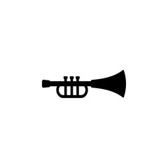 Naklejka premium trumpet icon. Children toys Icon. Premium quality graphic design. Signs, symbols collection, simple icon for websites, web design, mobile app