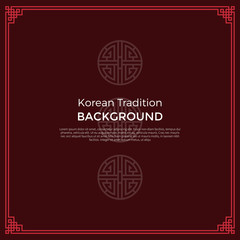 Korean traditional pattern background banner