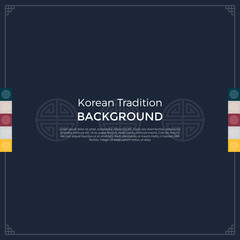 Korean traditional pattern background banner