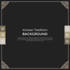 Korean traditional pattern background banner