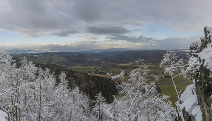 View from Semnicka rock in west Bohemia