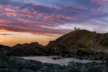 Lighthouse at sunrise