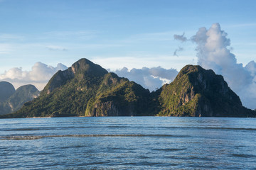 Obraz premium Beautiful sunset in El Nido, Palawan island, Philippines