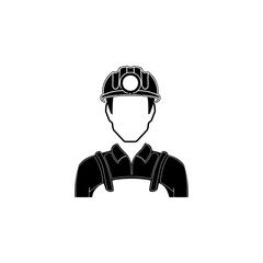 miner avatar icon. Characters of professions Icon. Premium quality graphic design. Signs, symbols collection, simple icon for websites, web design, mobile app