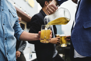 People celebrating in a party