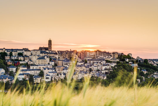 Sunset in Rodez, France