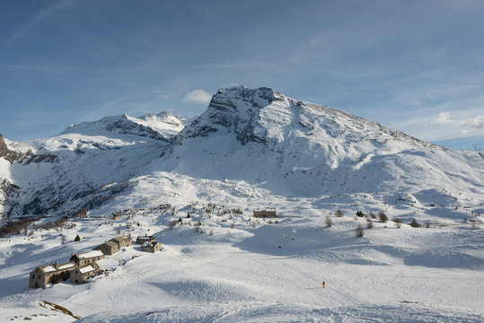 Simplon Landscape Snowshoe sights. Switzerland