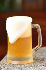 Cold beer glass