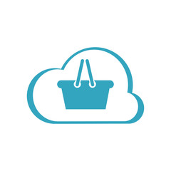 Shopping Basket icon. Vector Illustration