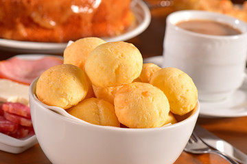 Golden cheese breads