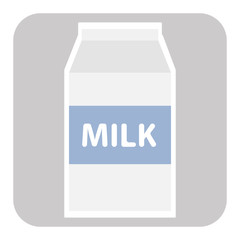 paper packet with milk isolated on white. vector