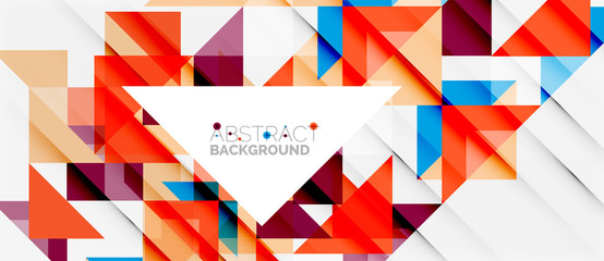 Triangle pattern design background