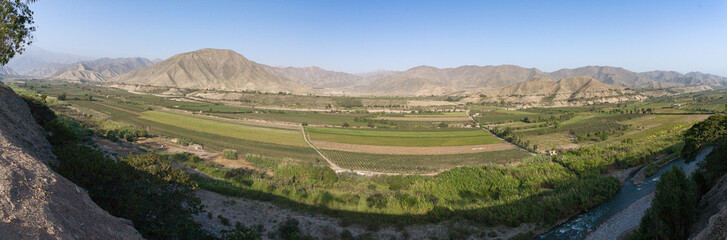 AZPITIA, LIMA, PERU: View of the Mala Valley 100 kms south of Lima city.