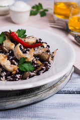 Rice mix with chicken
