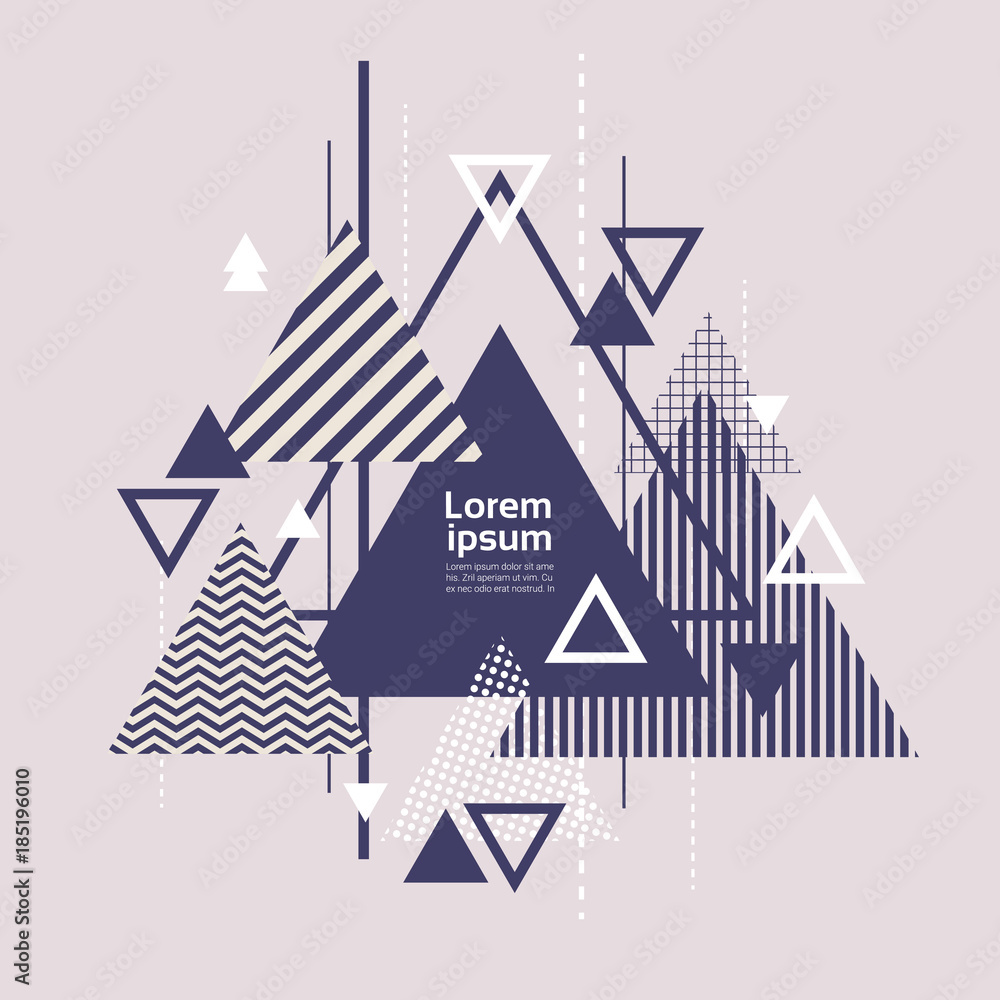 Aufkleber abstract art background with modern geometric elements triangulars template banner vector illustrati