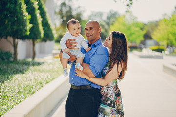 Fototapeta premium family on a walk