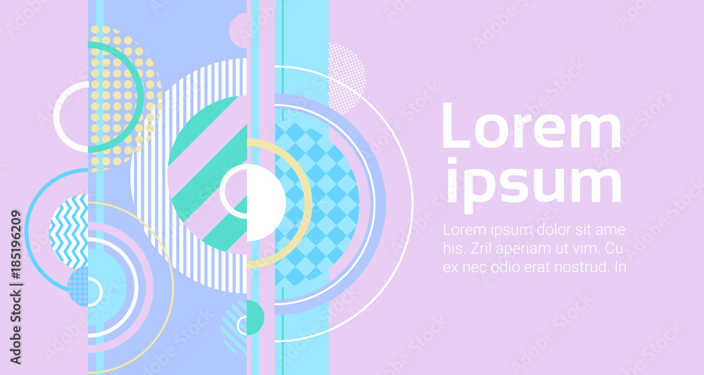 Aufkleber abstract art background with modern geometric elements template banner with copy space vector illust