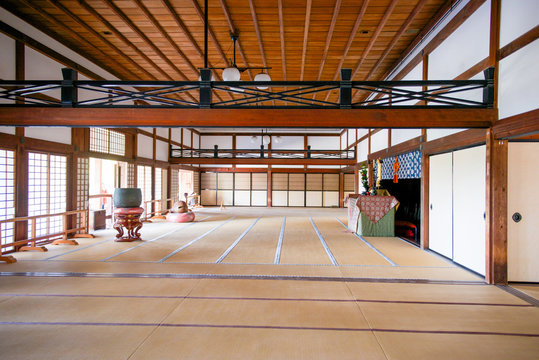 The interior of Tenryu-ji Temple