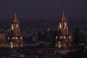 Fototapeta na wymiar catedral of arequipa