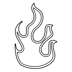 fire flame isolated icon vector illustration design