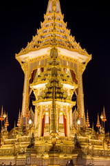 Exhibition on royal cremation ceremony,Sanam Luang Ceremonial Ground,Bangkok,Thailand on...