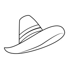mexican hat isolated icon vector illustration design