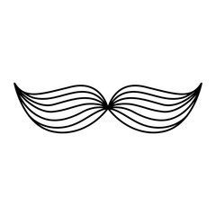 mexican mustache isolated icon vector illustration design